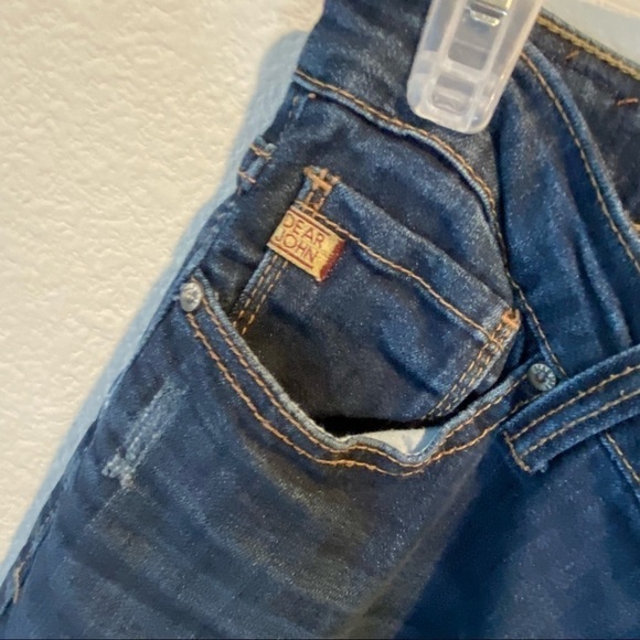 Vintage DEAR John Dark Denim Jeans Bootcut size 7 Y2K Streetwear 2000’s Low Rise - Picture 7 of 9